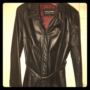 Wilson 💯 % Leather Belted Jacket